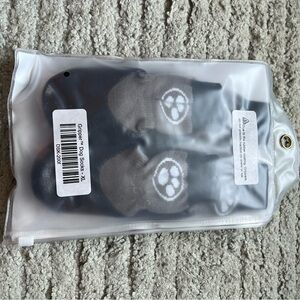 Black & Gray Grippers Dog Traction Socks NEW